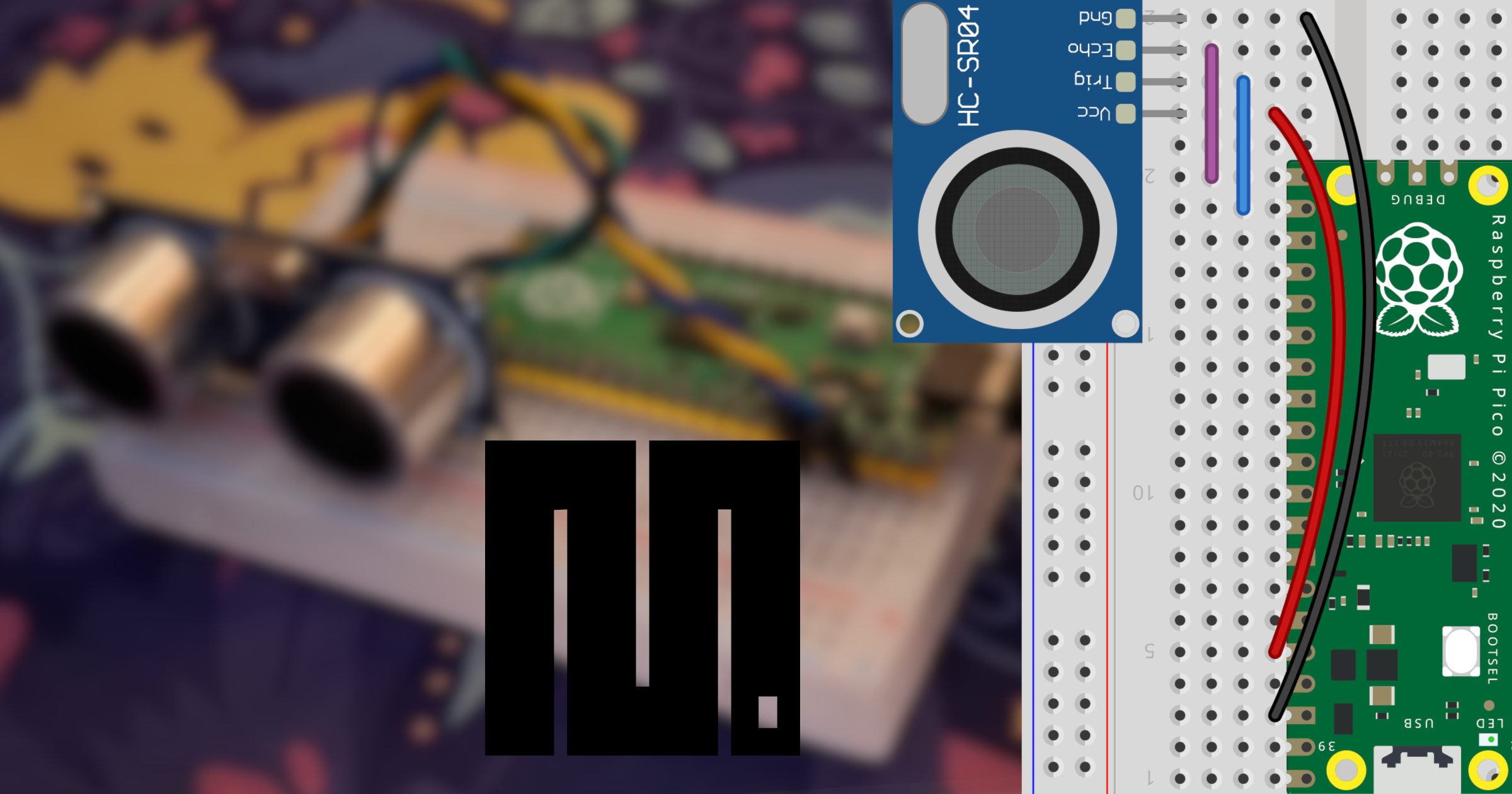 HC-SR04 ultrasonic sensor on RPi Pico with MicroPython