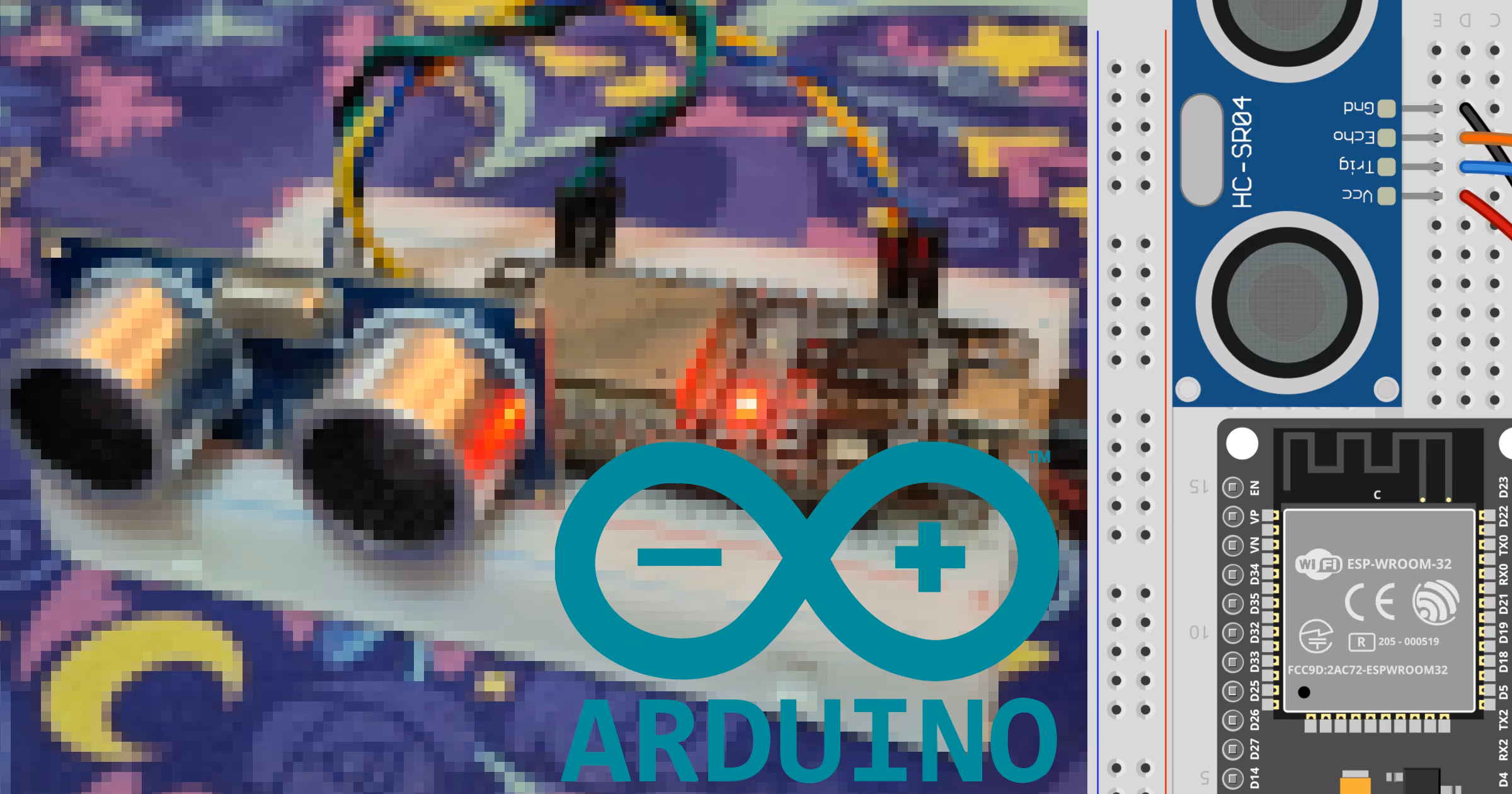 HC-SR04 ultrasonic sensor on ESP32 with Arduino