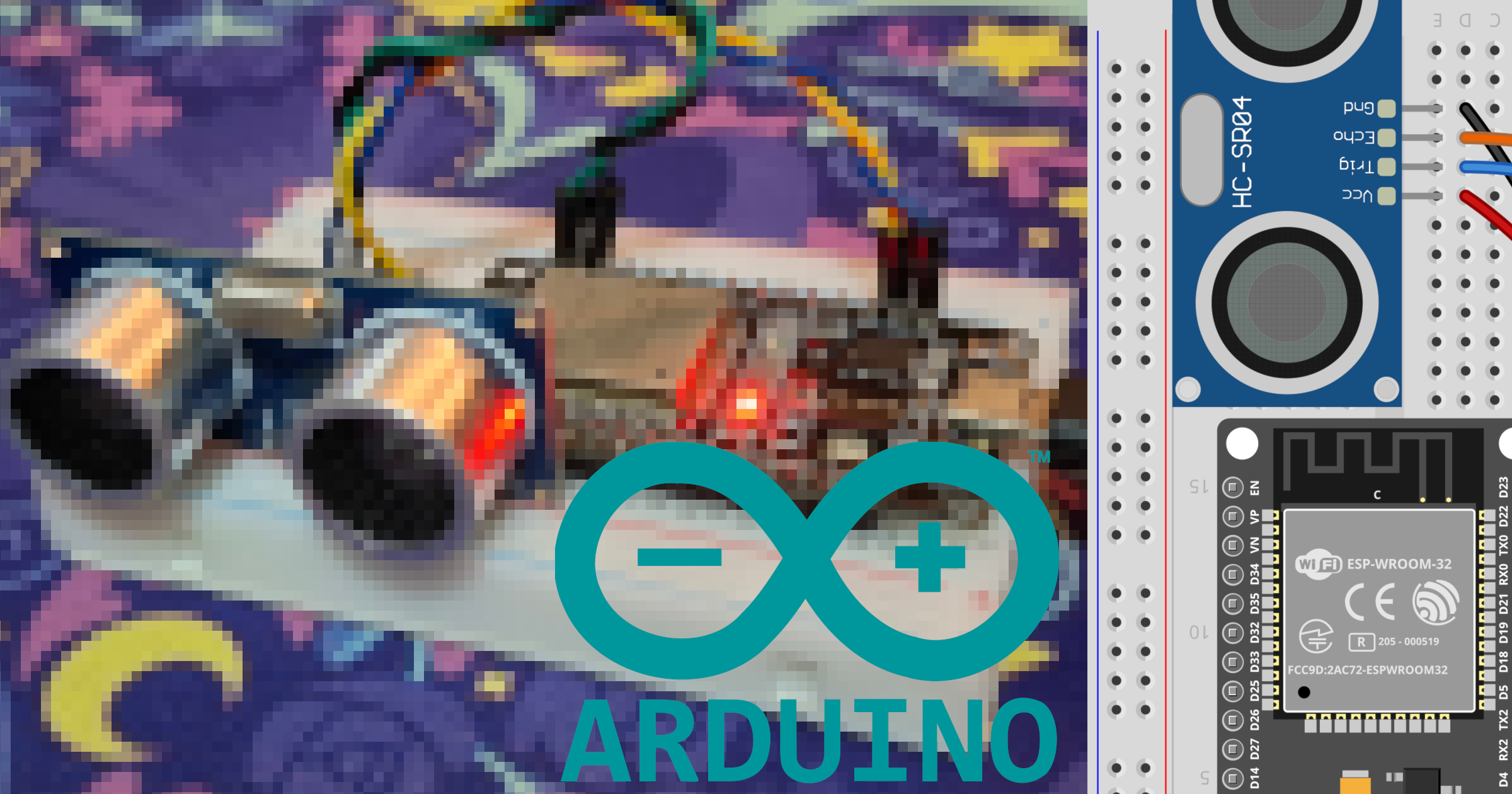 HC-SR04 ultrasonic sensor on ESP32 with Arduino