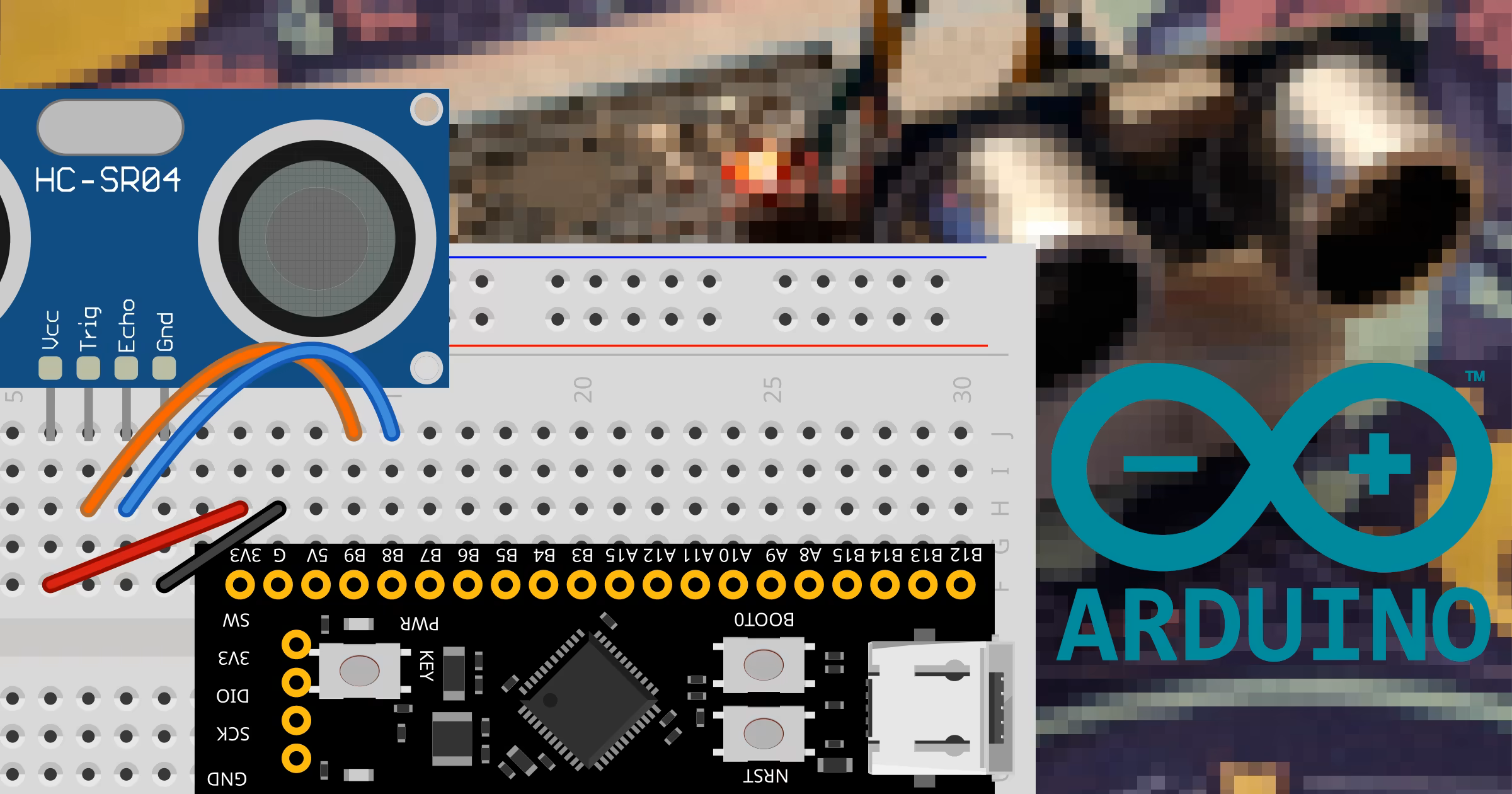 HC-SR04 ultrasonic sensor on STM32 with Arduino