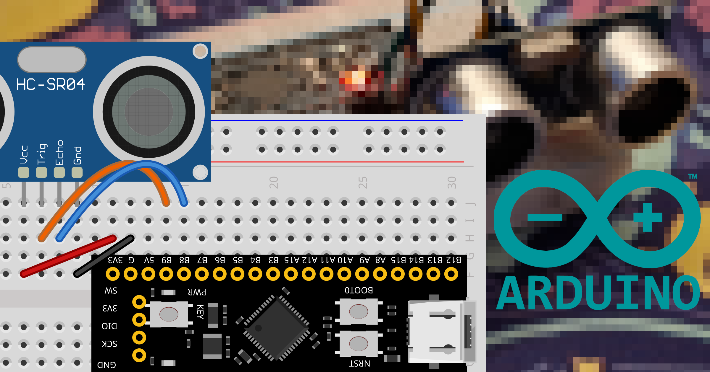 HC-SR04 ultrasonic sensor on STM32 with Arduino