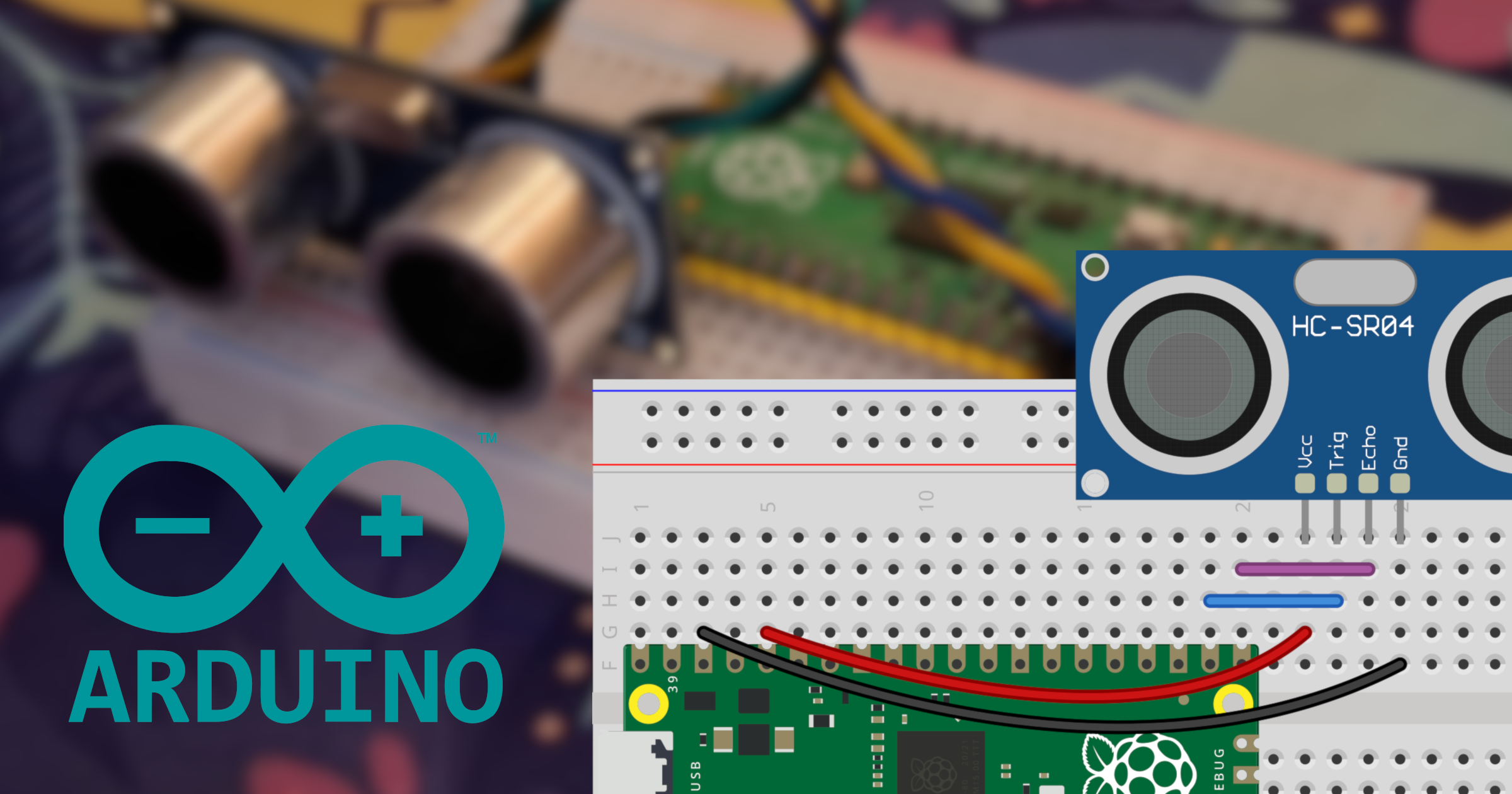 HC-SR04 ultrasonic sensor on RPi Pico with Arduino