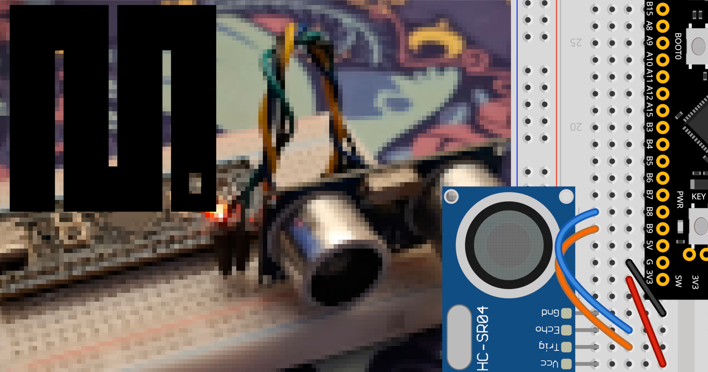 HC-SR04 ultrasonic sensor on STM32 with MicroPython