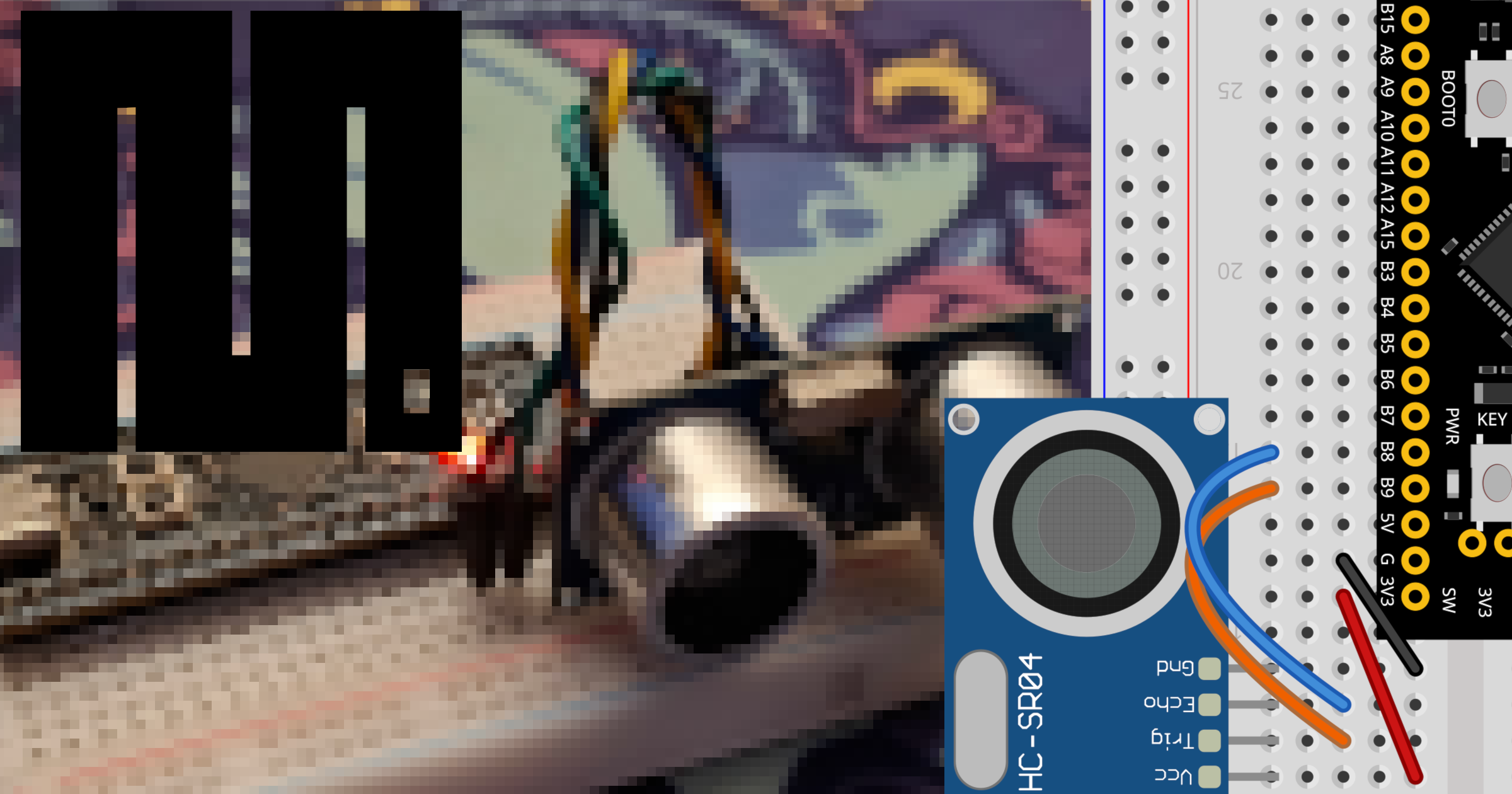 HC-SR04 ultrasonic sensor on STM32 with MicroPython